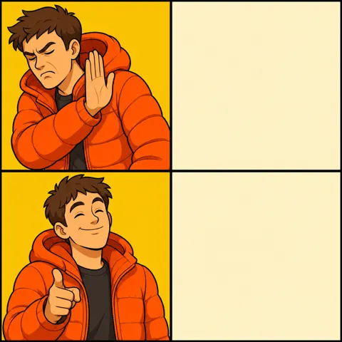 Drake Hotline Bling meme template