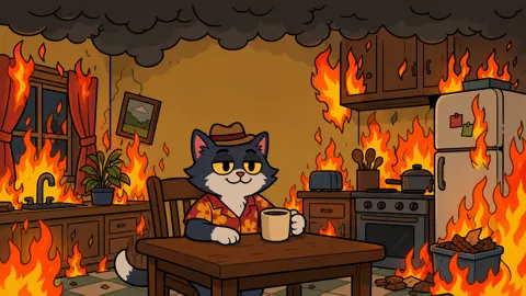 This Is Fine meme template